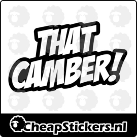 THAT CAMBER STICKER