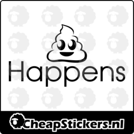 SHIT HAPPENS  STICKER