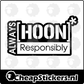 HOON RESPONSIBLY STICKER