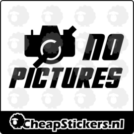 NO PICTURES STICKER