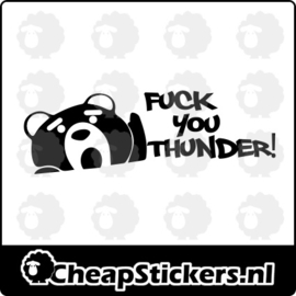 FUCK YOU THUNDER STICKER