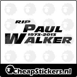RIP PAUL WALKER STICKER 1973-2013 STICKER