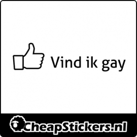 VIND IK GAY STICKER