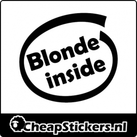 BLONDE INSIDE STICKER