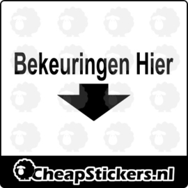 BEKEURINGEN HIER STICKER