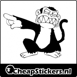 EVIL MONKEY STICKER