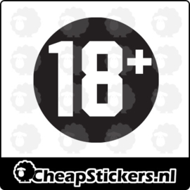 18+ STICKER