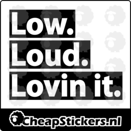 LOW LOUD STICKER