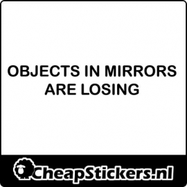 OBJECTS IN MIRRORS STICKER