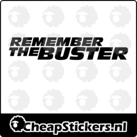REMEMBER THE BUSTER STICKER