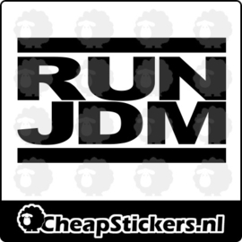 RUN JDM STICKER