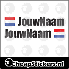 IMPACT NAAM STICKERSET MET NL VLAG (1 NAAM)