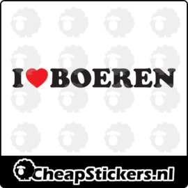 I LOVE BOEREN STICKER