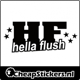 HELLA FLUSH STICKER