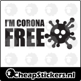 CORONA FREE STICKER