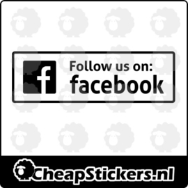 FOLLOW US ON FACEBOOK STICKER