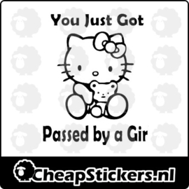 PASSED BY A GIRL STICKER