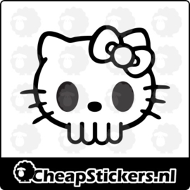 HELLO KITTY SKULL STICKER