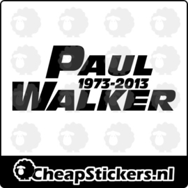 PAUL WALKER 1973-2013 STICKER