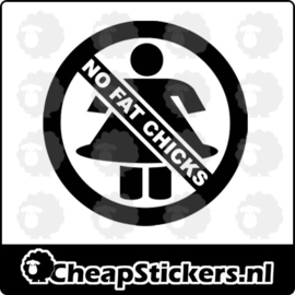 NO FAT CHICK STICKER