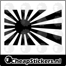 RISING SUN FLAG STICKER