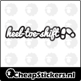 HEEL TOE SHIFT STICKER