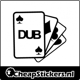 DUB CARDS STICKER