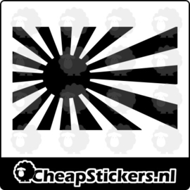 RISING SUN FLAG STICKER