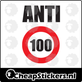 ANTI 100 STICKER