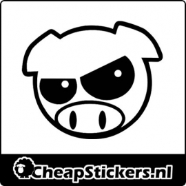 ANGRY JDM PIG STICKER