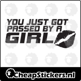 PASSED BY GIRL STICKER