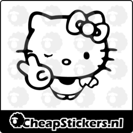 HELLO KITTY PEACE STICKER