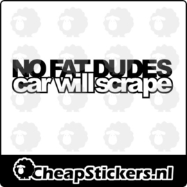 NO FAT DUDES STICKER