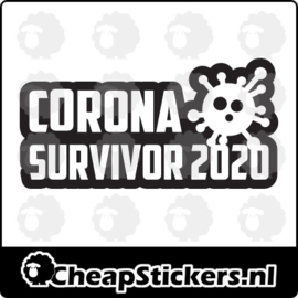 CORONA SURVIVOR 2020 STICKER