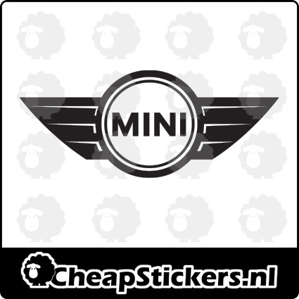 BMW MINI LOGO STICKER (Spiegelbeeld? (Voor plakken aan binnenzijde raam