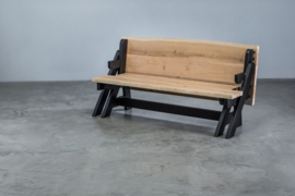 Tafel & Bank 2in1 gemaakt van Staal en Douglashout