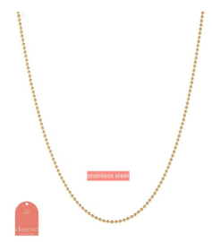 Go Dutch Label ketting Little Balls Necklace  goud 14K