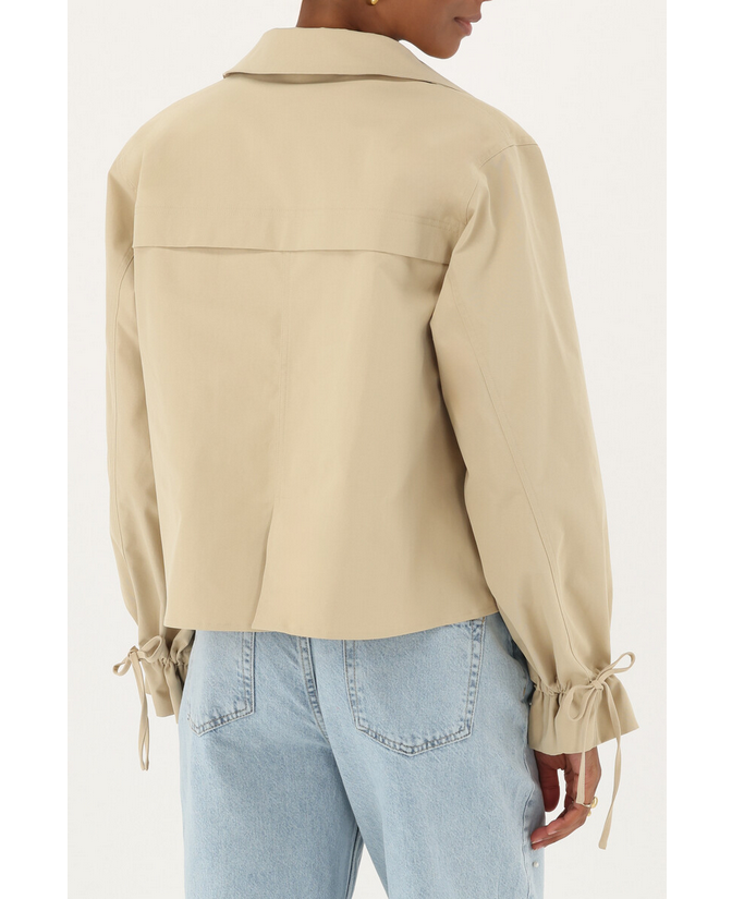 My Jewellery Beige korte trenchcoat