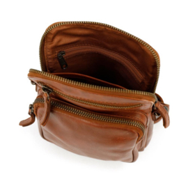 Bear Design Kleine schoudertas 'Alexis' cognac