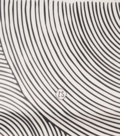 Zusss melamine dienblad 43 x 32 cm | zwart, grafisch patroon.