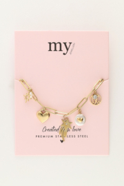 My Jewellery bedelarmband vallende ster goud