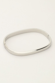 My Jewellery bangle rechthoekig breed zilver