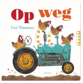 Boek Op weg | karton schuifboekje