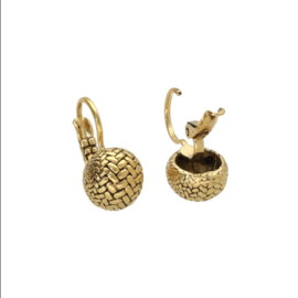Camps & Camps oorbellen | goud zig zag dormeuses