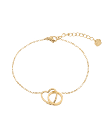 rose en camellia armband connected hartje cirkel