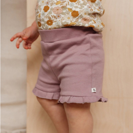 little dutch korte broek ruffle | vintage mauve