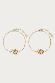 MyJewellery Forever Connected armbanden met klaver set goud