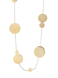 rose en camellia ketting lang met cirkels