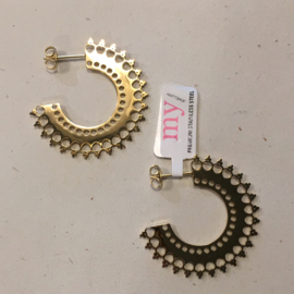 My Jewellery oorbellen | goud patroon