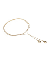 rose en camellia ketting druppel